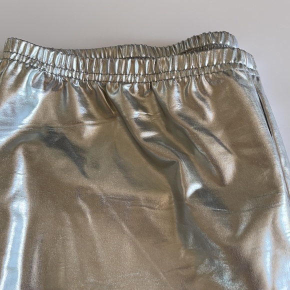 Silver metallic pants. Size XL - Picture 2 of 6